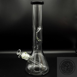[TGBV111] 14&quot; CLEAR BEAKER WATER PIPE w ICE CATCHER